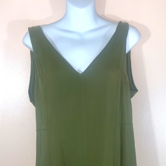 Silence + Noise Army Army Green Sleeveless Jump Suite - Picture 2 of 12